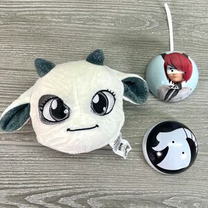 Miraculous Ladybug Nathan Caprikid Ziggy Kwami Plush and Tin Ornament MiraBall